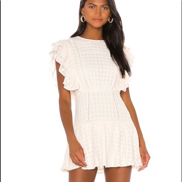 NWT Tularosa Antonia Mini Dress in Cream - Picture 2 of 12